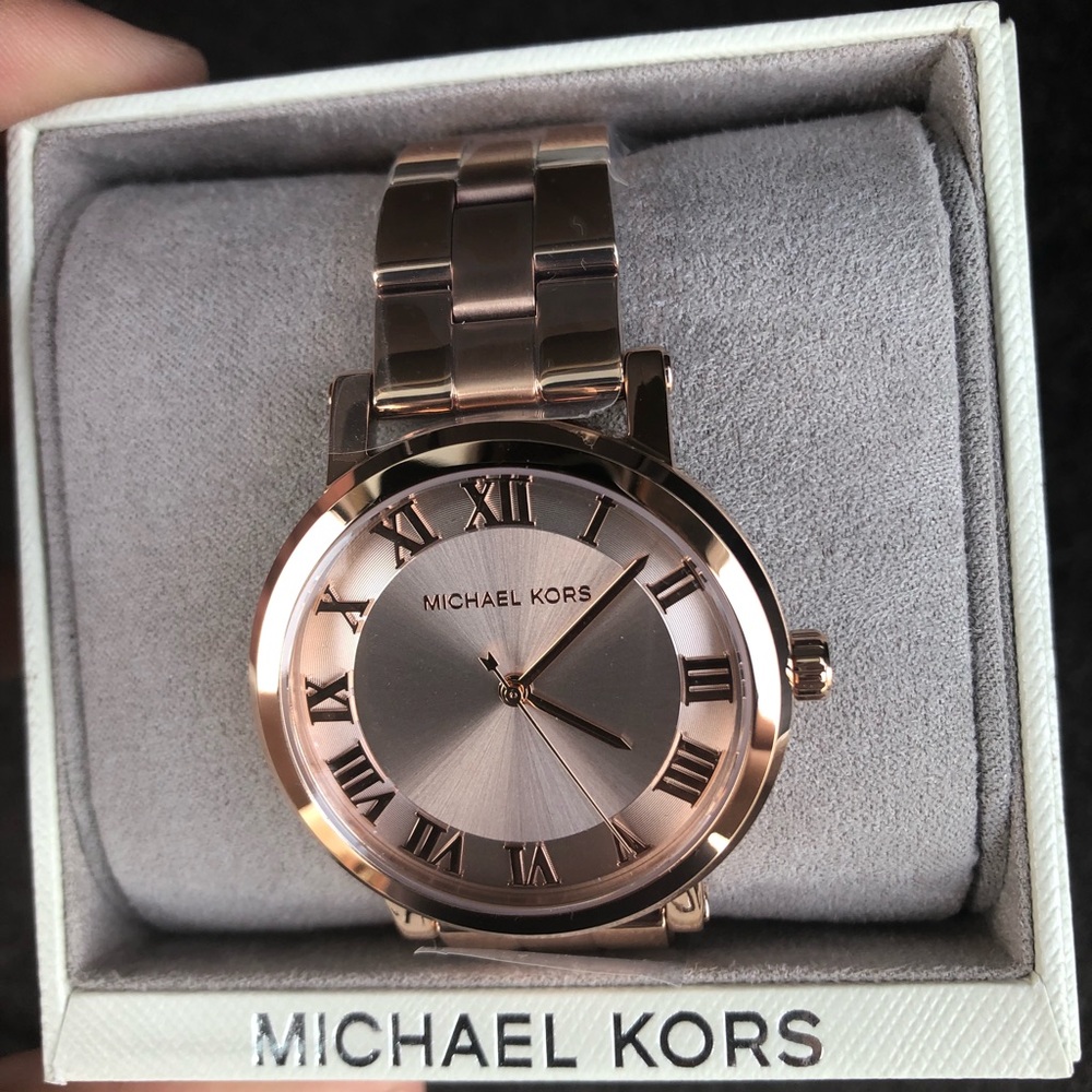 Michael Kors gold rose tone watch